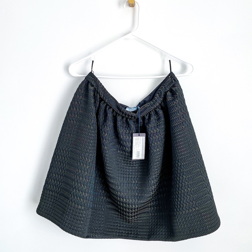 Prada Houndstooth Skirt